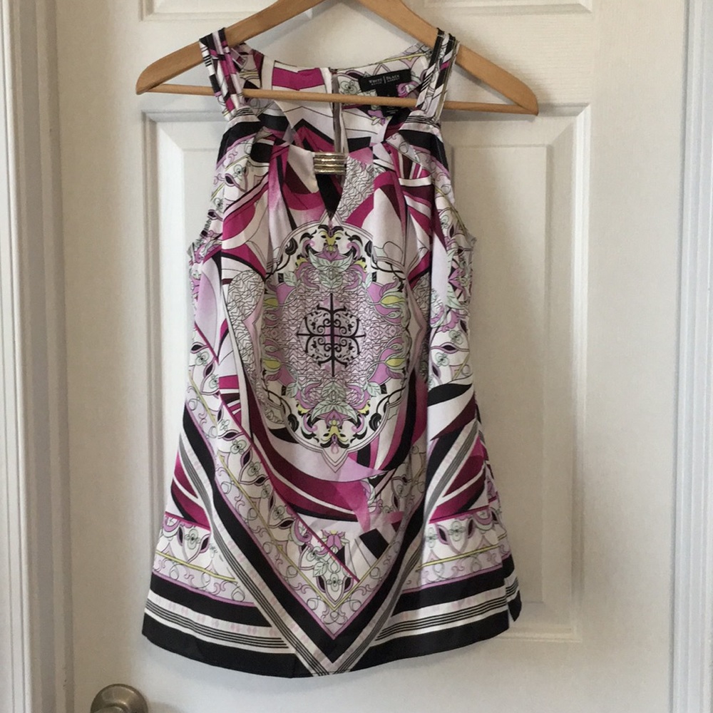 White House Black Market Dress Top sz 6